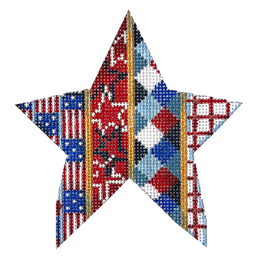 AT CT1989 - Flags, Stars Harlequin Star Medium