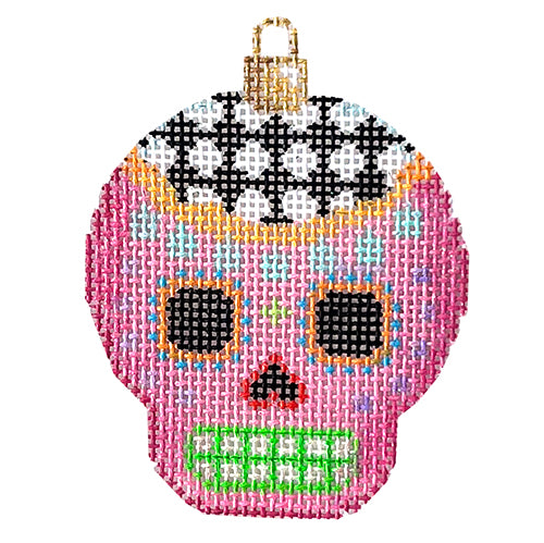 AT EE1456 - Sugar Skull Ornament/Pink