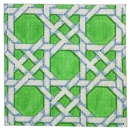 AT IS503L - Lime/White Caning Square Insert