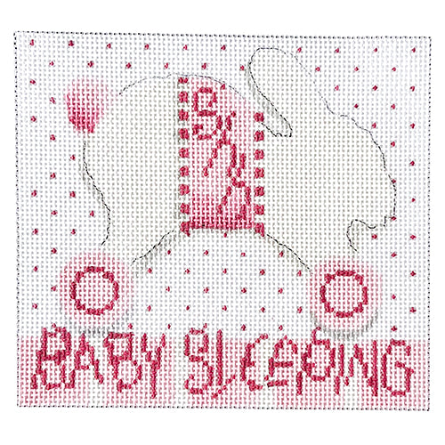 AT KC233 - Baby Sleeping Bunny/Wheels Pink