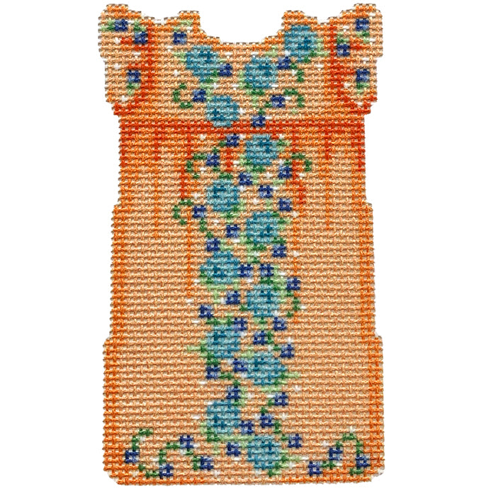 NTG TS044 - Orange/Aqua Mini Oaxaca Dress
