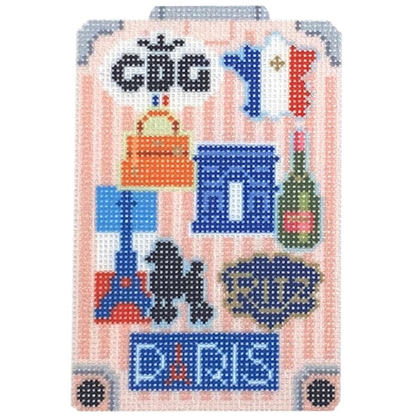 NTG KB192 Globe Trotter Paris Bradley Needlepoint Company