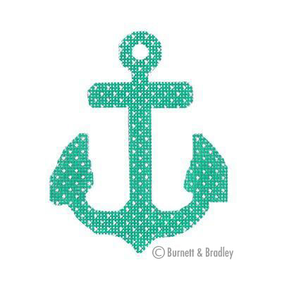 BB 6097 - Anchors - Seafoam with Dots