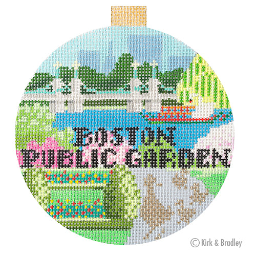 KB 1663 Boston Public Garden Bradley Needlepoint Company
