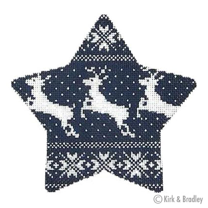 KB 1190 - Nordic Reindeer Xmas Star Navy