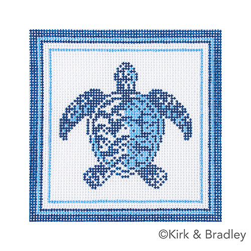 KB 1656 - Nautical Coaster - Sea Turtle in Blue