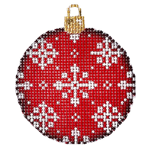 AT CT1487R - Red Snowflake Repeat Mini Ball