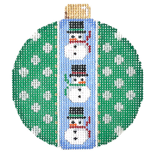 AT CT1827 - Snowman/Dots Ball Ornament