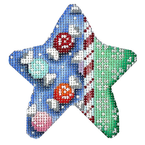 AT CT2023 - Candy Cane/Snowflakes Mini Star