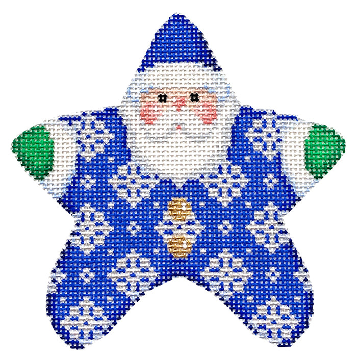 NTG TS368 Snowflakes on Blue PJ Santa