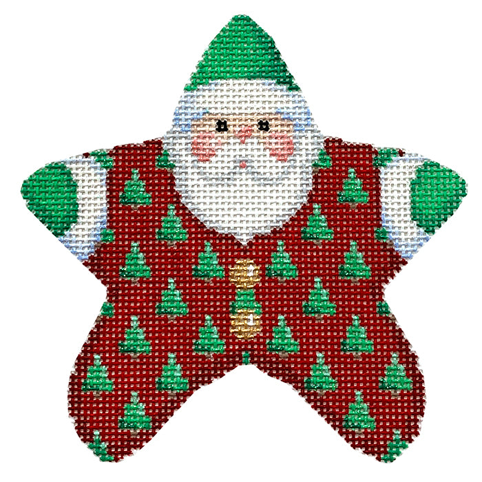 NTG TS379 Trees on Red PJ Santa