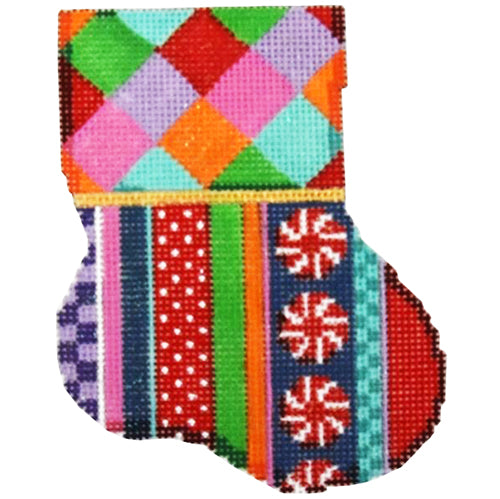 AT CT1907 - Harlequin/Jolly Stripe Mini Sock