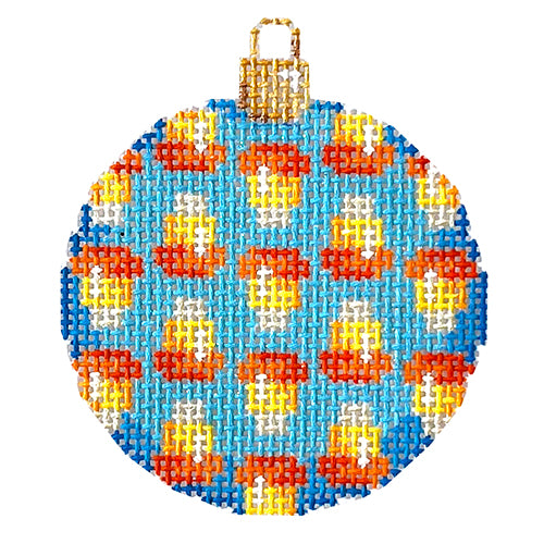 AT EE1333 - Candy Corn on Blue Mini Ball