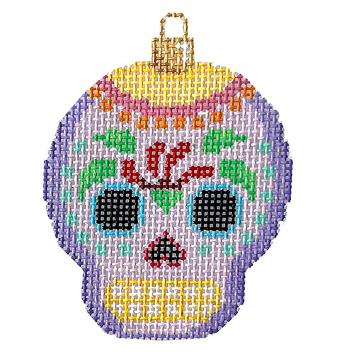 AT EE1455 - Sugar Skull Ornament/Purple