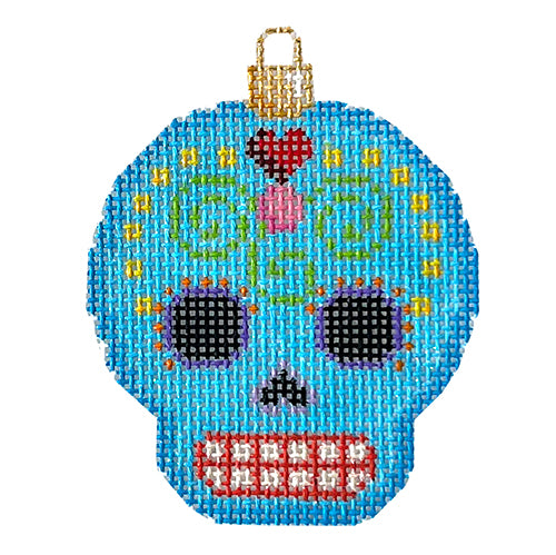 AT EE1457 - Sugar Skull Ornament/Blue