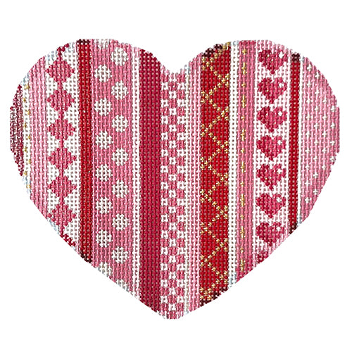 AT HE1005 - Vertical Patterns Large Heart