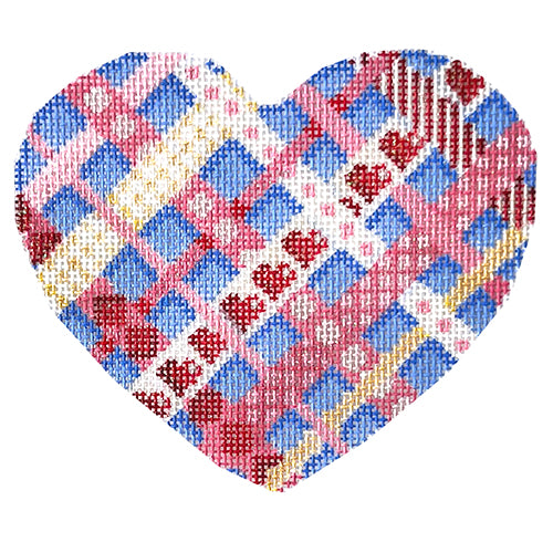 AT HE1009 - Woven Ribbon Large Heart