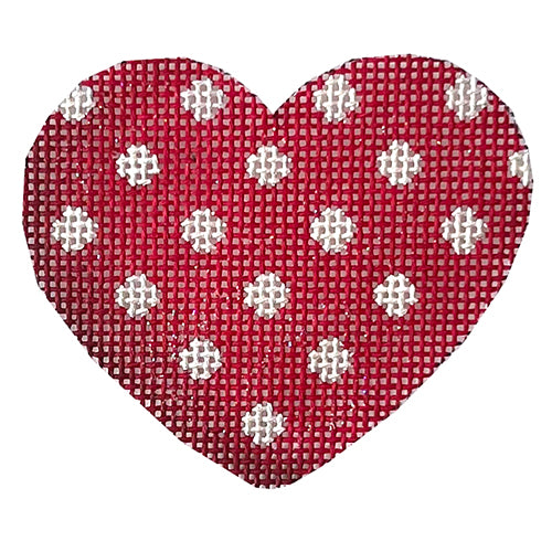 AT HE602 - Red Polka Dot Mini Heart