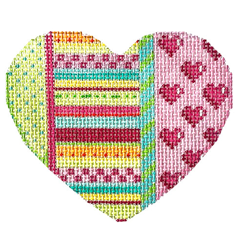 AT HE803 - Dots/Stripes/Hearts Heart