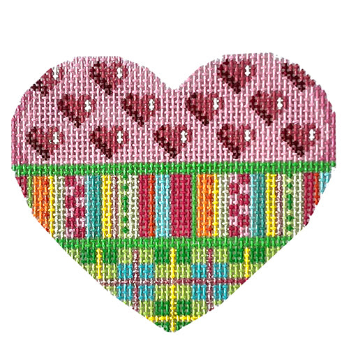 AT HE807 - Hearts/Stripes/Plaid Heart