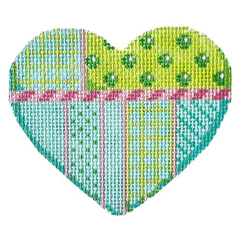 AT HE810 - Lime/Turquoise Heart