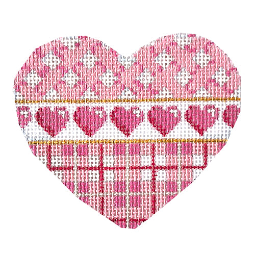 AT HE811 - Pink Lattice/Hearts/Plaid Heart