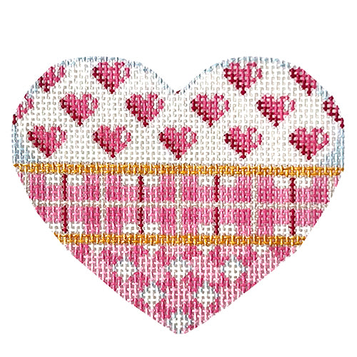 AT HE813 - Pink Hearts/Plaid/Lattice Heart