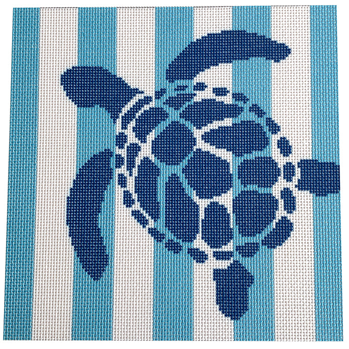 NTG TS073 - Stencil Sea Turtle on Blue