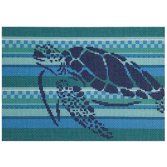 NTG TS081 - Sea Turtle Stencil/Stripes Clutch