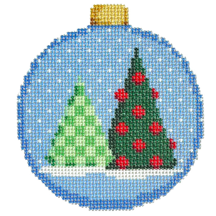 NTG TS299 - Green Checked Tree Bauble Ornament