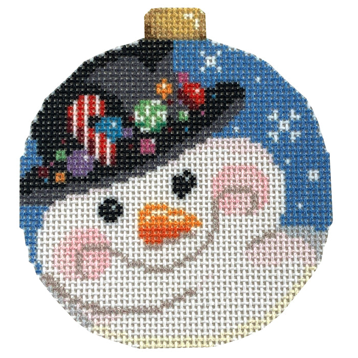 NTG TS310 Top Hat Snowman Ball Ornament