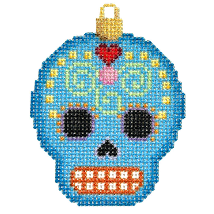 NTG T439 - Sugar Skull Ornament/Blue