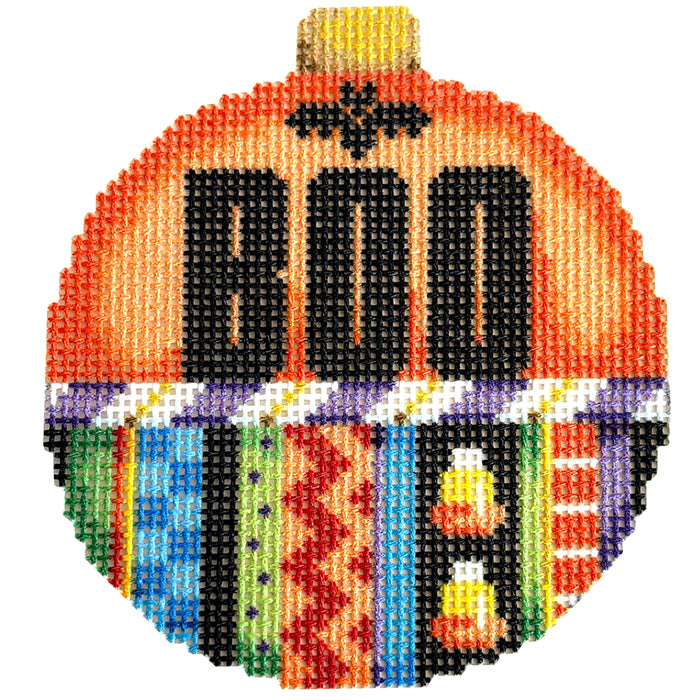NTG TS562 - Boo/Stripes Ball Ornament