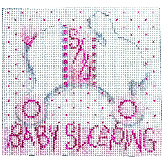 NTG TS565 - Baby Sleeping Bunny/Wheels Pink