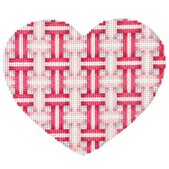 NTG TS577 - Woven Ribbon Large Heart/Rose