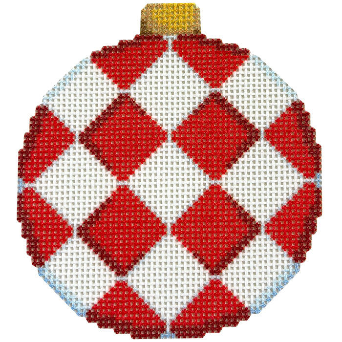 NTG TS606 - Red Harlequin Ball Ornament