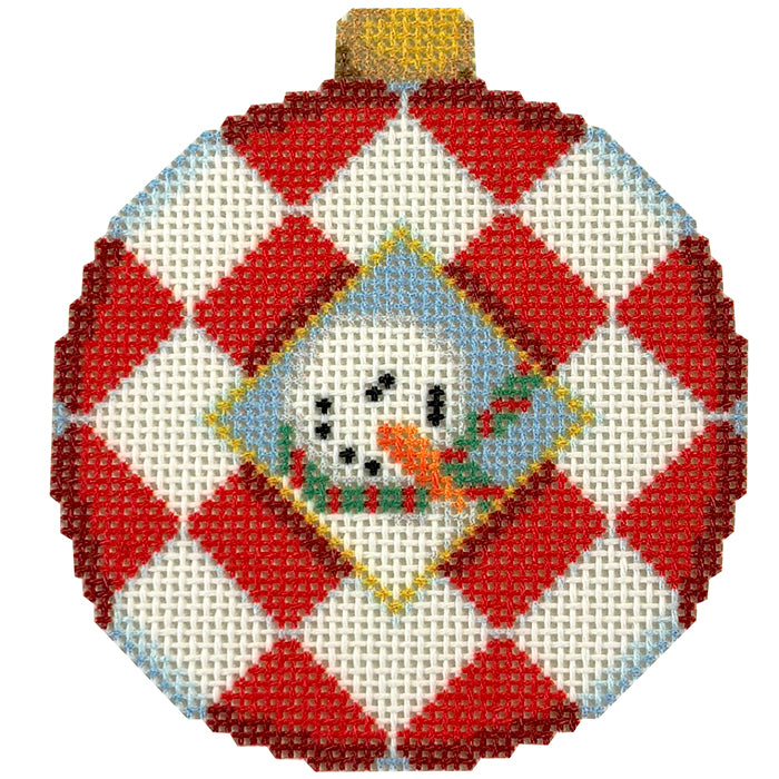 NTG TS614 - Snowman/Harlequin Ball Ornament