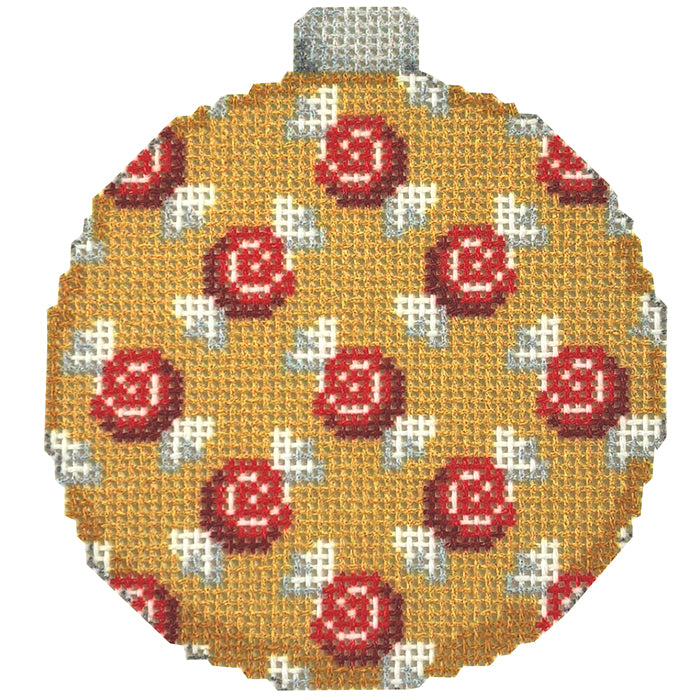 NTG TS620 - Swirl Candies on Gold Ball Ornament