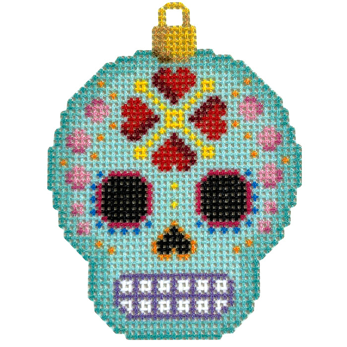 NTG TS627 - Sugar Skull Ornament/Aqua