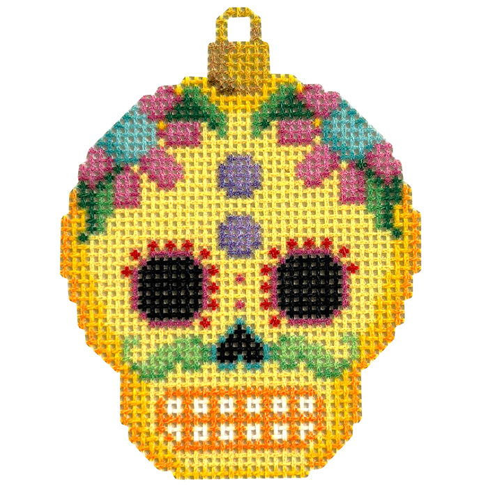NTG TS629 - Sugar Skull Ornament/Yellow