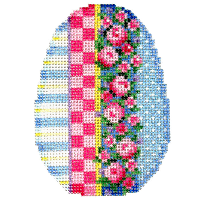 NTG TS673 - Rosebud Garland Patterns Egg