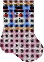 AT CT1090P - Pink Snowman / Flakes Micro Sock
