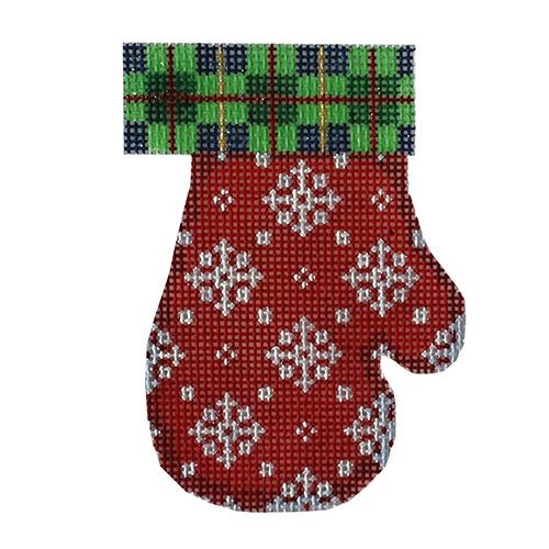 AT CT1861 - Plaid Snowflakes Mitten