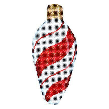 AT CT1951R - Red Peppermint Swirl Light Bulb