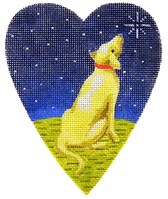 KB 261 - Midnight Golden Labrador Heart