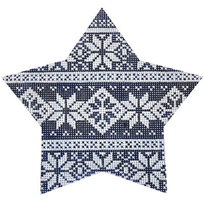 KB 457 - Navy Nordic Star Stripe