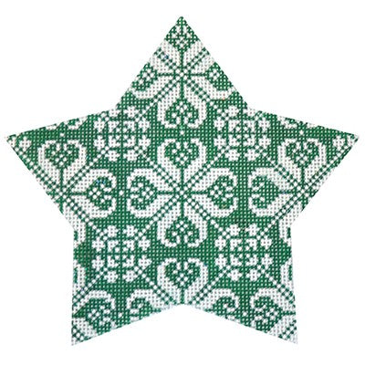 KB 467 - Green Nordic Star All Over