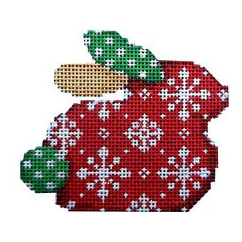 AT BR105 - Snowflakes on Red Bunny