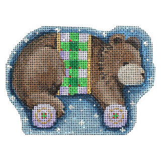 AT CT2063 - Brown Bear on Wheels Ornament