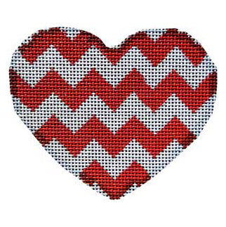 AT HE830 - Red Chevron Heart